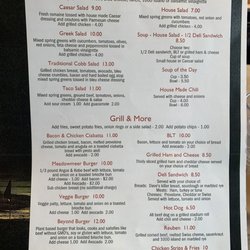 Meadowmeer Grill - Menu as of 11/12/19