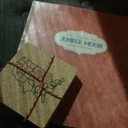 Juniper Moon - Drink menu (and a gift from Raygun)