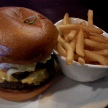 Second Street Grill - Grill burger with American cheese and jalapenos. - New American Near Me - Yakima, Washington Second Street Grill - Grill burger with American cheese and jalapenos. - New American Near Me - Yakima, Washington