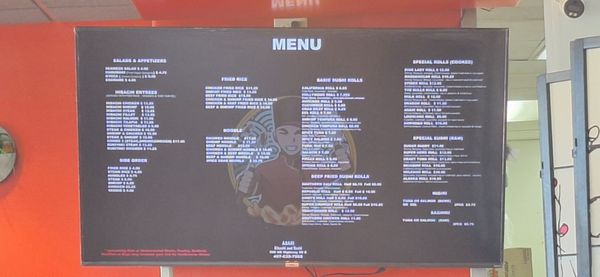 Menu photo 1 Asahi Hibachi And Sushi Republic, MO