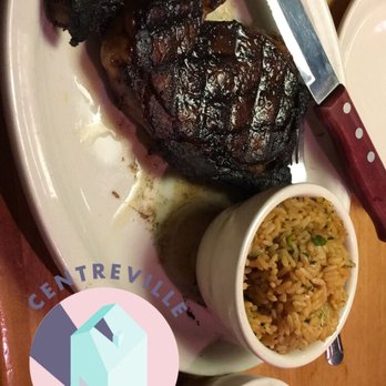 Texas Roadhouse - Well done 20oz Ribeye Steak with rice and veggies. - Steakhouses Near Me - Chantilly, Virginia Texas Roadhouse - Well done 20oz Ribeye Steak with rice and veggies. - Steakhouses Near Me - Chantilly, Virginia