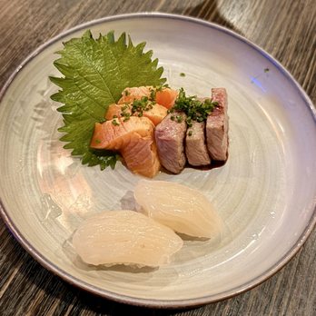 Sushi Pop - Salmon Belly, Seared Waygu, and Hokkaido Scallop - Sushi Bars Near Me - Oviedo, Florida Sushi Pop - Salmon Belly, Seared Waygu, and Hokkaido Scallop - Sushi Bars Near Me - Oviedo, Florida