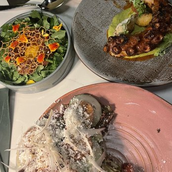 Albi - Fattoush, tuna tartar, octopus - Mediterranean Near Me - Houston, Texas