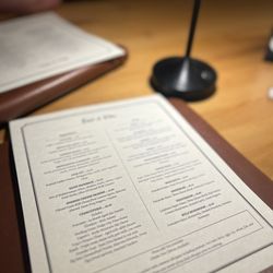 Bar à Vin - Menu
