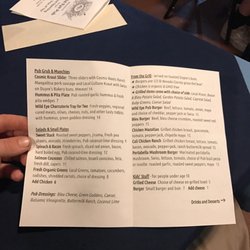 Wild Eye Pub - Might be a soft-opening menu