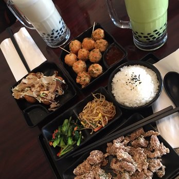 Taste Tea Cafe - Popcorn chicken combo, Takoyaki, Squid balls, Honey green milk tea, & Matcha ice cream green milk tea - Taiwanese Near Me - Artesia, California Taste Tea Cafe - Popcorn chicken combo, Takoyaki, Squid balls, Honey green milk tea, & Matcha ice cream green milk tea - Taiwanese Near Me - Artesia, California