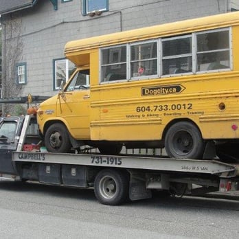 Campbell's Scrap Car Pickup - bus on truck - Junk Removal & Hauling Near Me - Vancouver, British Columbia Campbell's Scrap Car Pickup - bus on truck - Junk Removal & Hauling Near Me - Vancouver, British Columbia