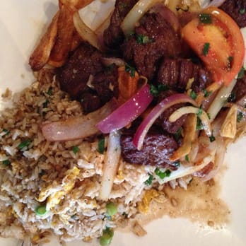 El Rocoto - Lomo Saltado with Chaufa rice. - Peruvian Near Me - Gardena, California