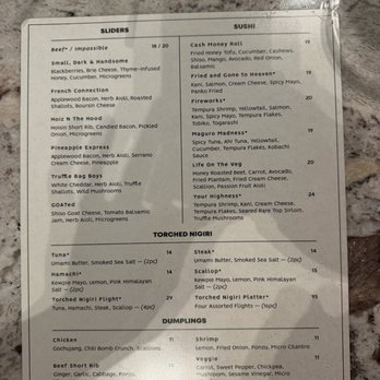 Thrive - Menu - Cocktail Bars Near Me - Orlando, Florida