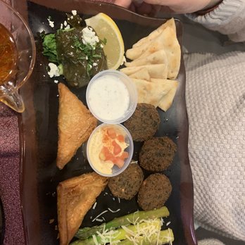 Basil Mediterranean Cafe - Vegetarian sampler - Sandwiches Near Me - Oklahoma City, Oklahoma