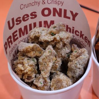Pelicana Chicken - White Cheese Cup Chicken (popcorn chicken) @tiffhuangry - Food Court Near Me - Atlanta, Georgia Pelicana Chicken - White Cheese Cup Chicken (popcorn chicken) @tiffhuangry - Food Court Near Me - Atlanta, Georgia