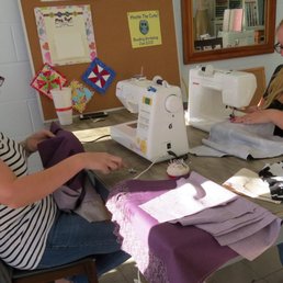 Ladies enjoying a class at Sew and Sews Place, Dayton TN