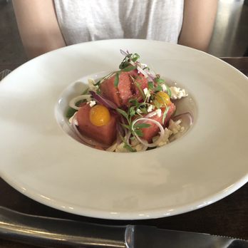 Maison Pucha Bistro - watermelon salad - French Near Me - Houston, Texas Maison Pucha Bistro - watermelon salad - French Near Me - Houston, Texas