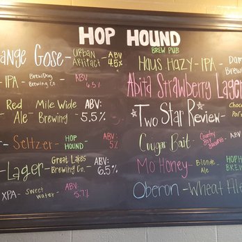Hop Hound Brew Pub - Draft list changes almost daily - New American Near Me - Murray, Kentucky