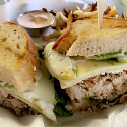 Moondollars Bistro - Full Moon sandwich with fries