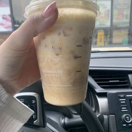 Double shot espresso, with half coconut milk half heavy cream, Splenda, salted Carmel cold foam Double shot espresso, with half coconut milk half heavy cream, Splenda, salted Carmel cold foam
