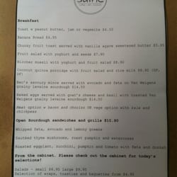 Little Miss Saine - Menu