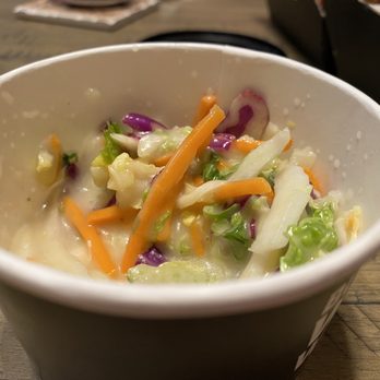 Buffalo Wild Wings - This was supposed to be coleslaw? It had Italian dressing on it. Lettuce? - Chicken Wings Near Me - Waxahachie, Texas