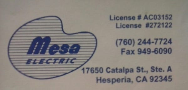 Mesa Electric Co Logo