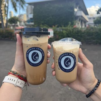 Da Morning Grind Cafe - Iced Vanilla Malt Latte - Coffee & Tea Near Me - Honolulu, Hawaii