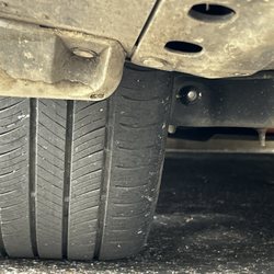 Gateway Tire & Service Center - This is the tire that was so bad it could not be safely repaired. What a scam he tried to pull