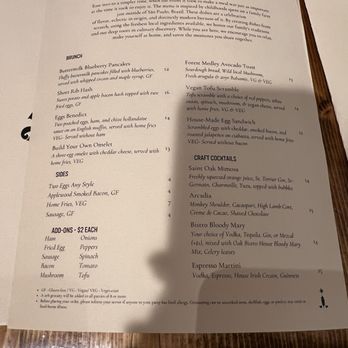 Oak Bistro - Menu - New American Near Me - Cambridge, Massachusetts Oak Bistro - Menu - New American Near Me - Cambridge, Massachusetts