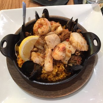 Brown Dog Cafe - Yummy paella. - Cocktail Bars Near Me - Blue Ash, Ohio