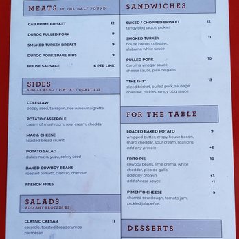 ABBQ - Lunch Menu - Barbeque Near Me - Atlantic Beach, Florida