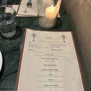 Gala - Menu - Spanish Near Me - Santa Barbara, California