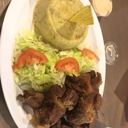 Desde Mi Balcon Latin American Restaurant - Pork chunks with mofongo
