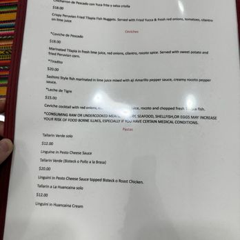 Quechuas Peru Restaurant - Menu! - Peruvian Near Me - Lawrenceville, Georgia