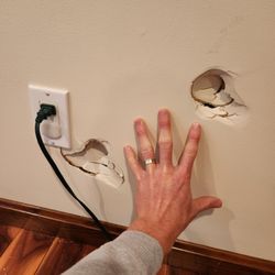 Patch King Drywall - Small holes in the walls. We do small jabs as well.