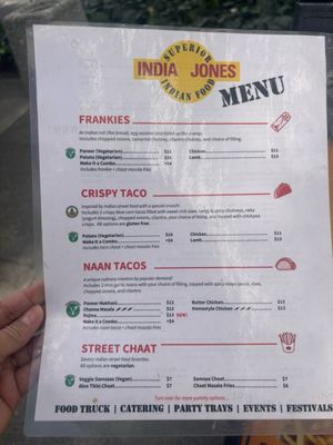 Menu photo 2 India Jones Sacramento, CA
