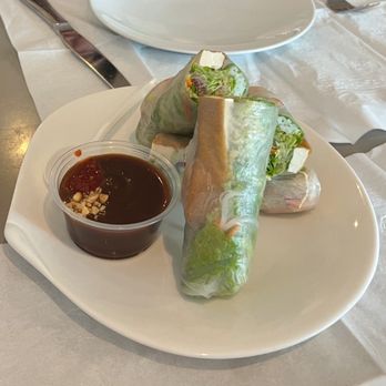 Thai Time III - Fresh Spring Roll - Good - Add some chili sauce with hoisin to take it to the next level !!! - Thai Near Me - San Diego, California Thai Time III - Fresh Spring Roll - Good - Add some chili sauce with hoisin to take it to the next level !!! - Thai Near Me - San Diego, California