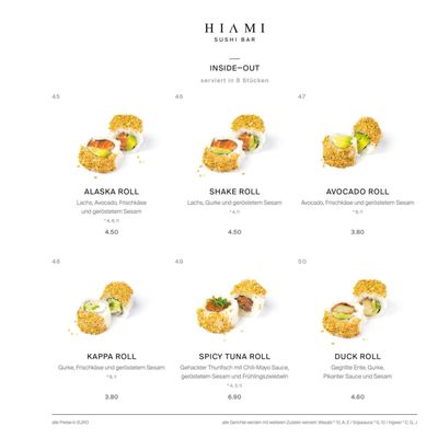 Menu photo 6 Hiami Sushi Bar Stuttgart, BW