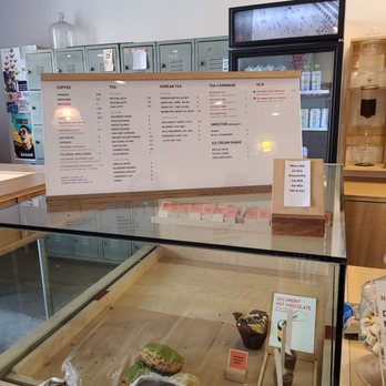 Document Coffee Bar - Menu and some pastries for sale - Coffee & Tea Near Me - Los Angeles, California