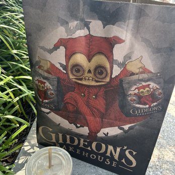 Gideon's Bakehouse - My cookie butter cold brew and to go Cookie bag - Bakeries Near Me - Lake Buena Vista, Florida