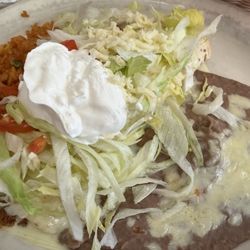 Refried beans rice and the wrap