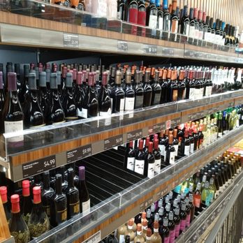 ALDI - shelves of wine in a grocery store - Grocery Near Me - Stevens Point, Wisconsin