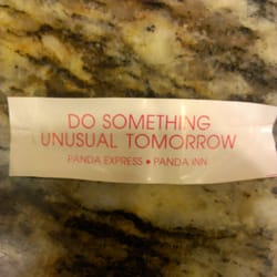 Panda Express - Tomorrow I will eat salad......