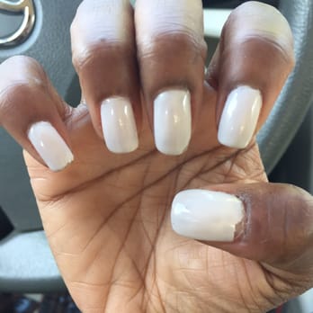 Nancy's Nails Salon - Day 3 gel manicure. - Nail Salons Near Me - Silver Spring, Maryland