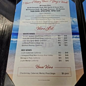 Flowing Tide Pub 12 - Happy Hour menu. - Bars Near Me - Henderson, Nevada