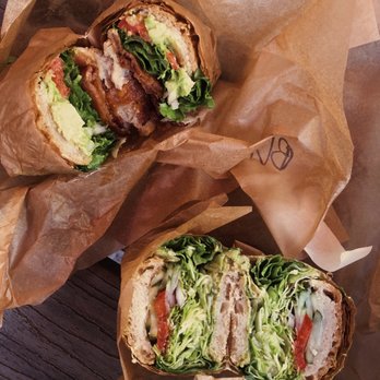 Pushkin's Bakery - top: blt, bottom: herbivore delight. both not tasty:( - Bakeries Near Me - Sacramento, California Pushkin's Bakery - top: blt, bottom: herbivore delight. both not tasty:( - Bakeries Near Me - Sacramento, California