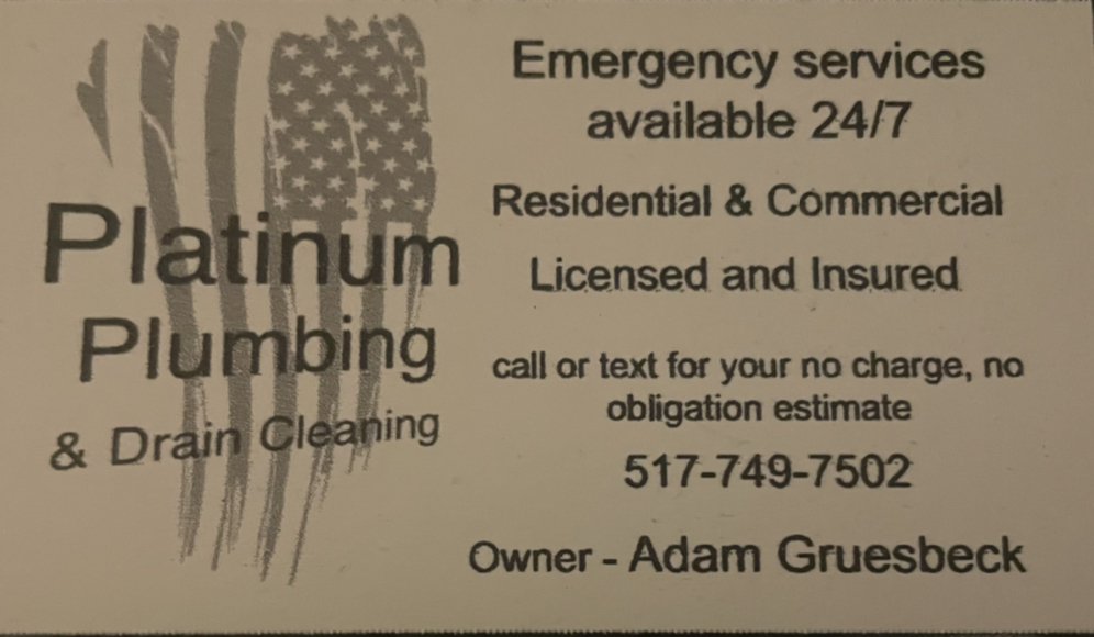 Slide of Platinum Plumbing and Drain Cleaning