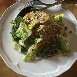 Salad: Gem lettuce watermelon radish, carrot, fennel & pistachio $9 Salad: Gem lettuce watermelon radish, carrot, fennel & pistachio $9