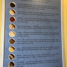 Cake menu Cake menu
