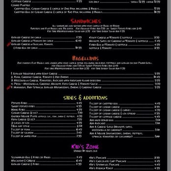 Bagel World - Menu for Wilson location page 1 - Bagels Near Me - Toronto, Ontario