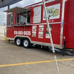 Guzmans truck in the Sutherlands parking lot, Bixby