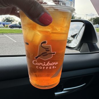 Caribou Coffee - Unsweetened mango black tea - Coffee & Tea Near Me - Inver Grove Heights, Minnesota Caribou Coffee - Unsweetened mango black tea - Coffee & Tea Near Me - Inver Grove Heights, Minnesota