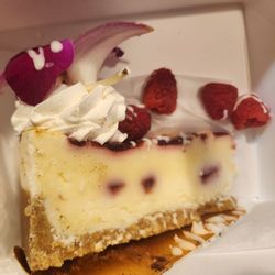 Russo Pastry Shop - White Chocolate Raspberry Cheesecake!!!